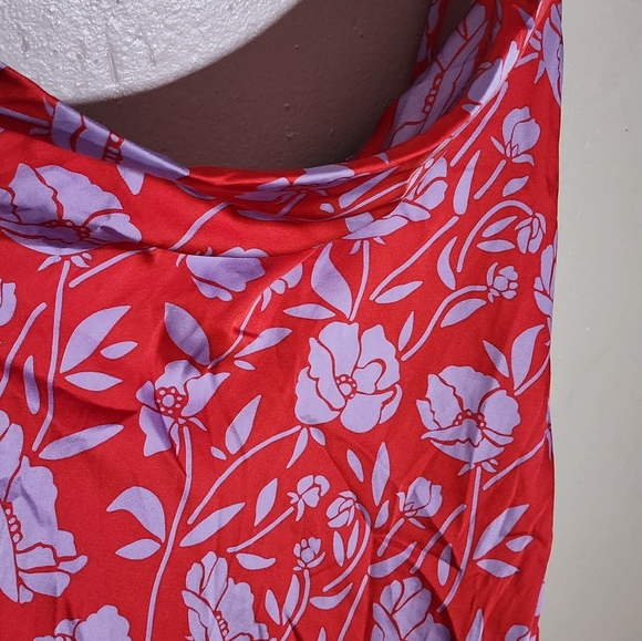 Lover + Friends Floral Red Spaghetti Strap Dress - Picture 6 of 8